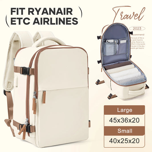 Cabin Bag 40x20x25 Ryanair Backpack, Easyjet 40x20x25 Carry-On Luggage on Airplane, Laptop Bag Hand Luggage Travel Backpack