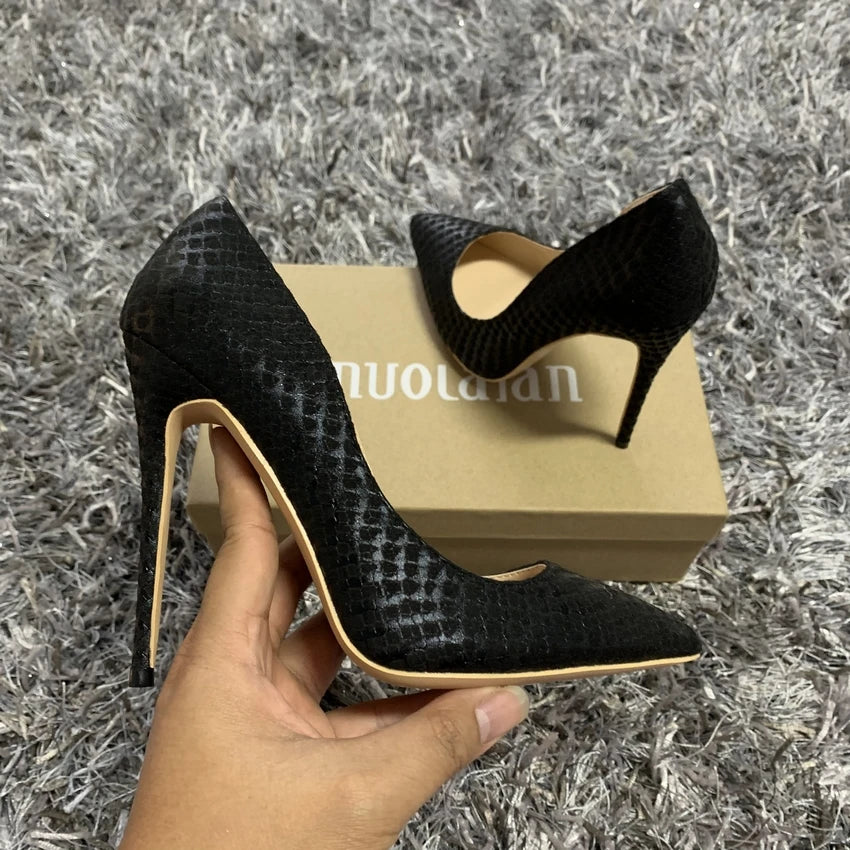 Women Pumps Heels Shoes Sexy Pointed Toe Sexy High Heel Shoes Stiletto Ladies 12cm 10cm 8cm plus size 35-42