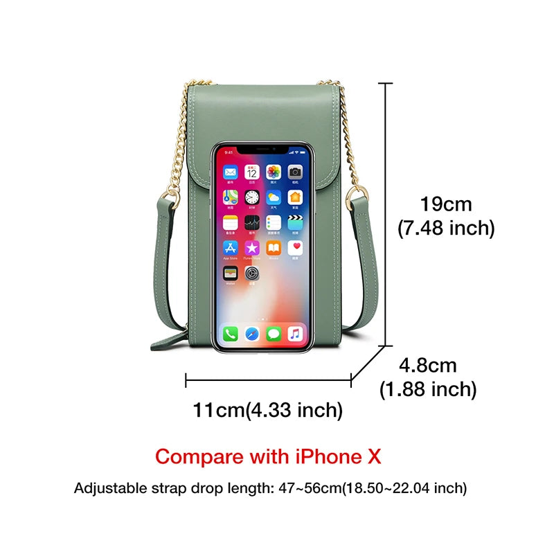 FOXER Mini Cellphone Pocket Bag Girl's High Quality Flap Crossbody Bag Fashion Female Phone Bag Lady Split Leather Shoulder Bags