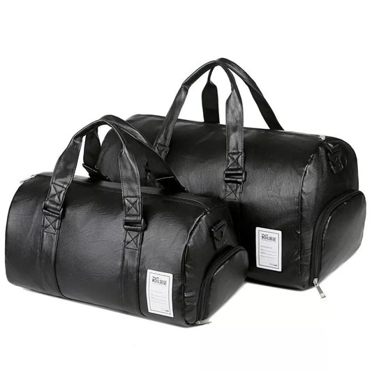 Gym Bag Leather Sports Bags Men for Shoes Training Fitness Yoga Travel Luggage Shoulder Sac De Sport Bag