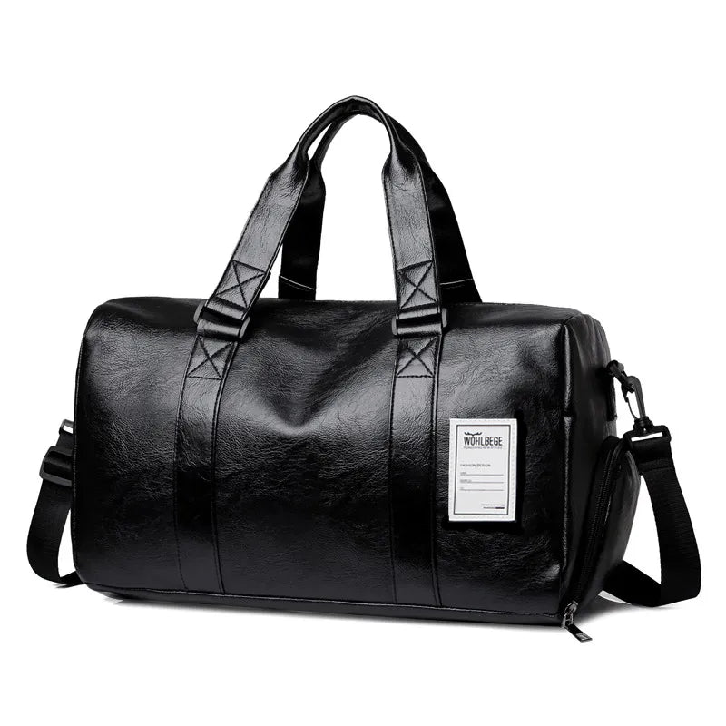 Gym Bag Leather Sports Bags Men for Shoes Training Fitness Yoga Travel Luggage Shoulder Sac De Sport Bag