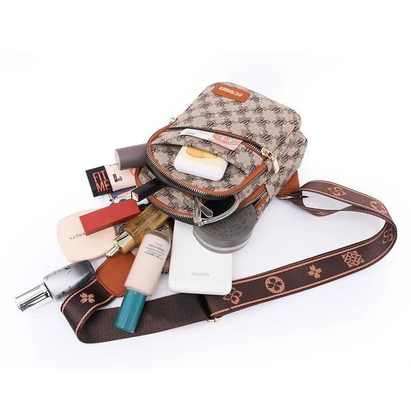 Designer Chest Bags for Women Bags Leather Crossbody Bag Woman Sling Pack Chest Pack Short Trip Shoulder Bags Luxury Brand