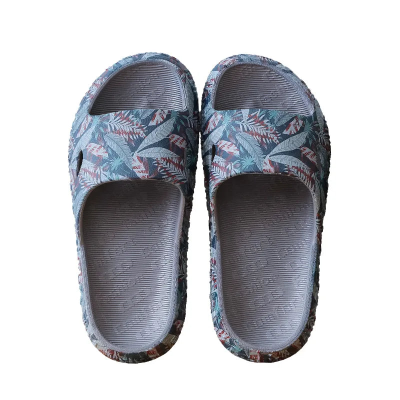 Men Shoes Summer Slippers New Beach Sandals Male Casual Flat Non-slip Breathable Light Home Slides