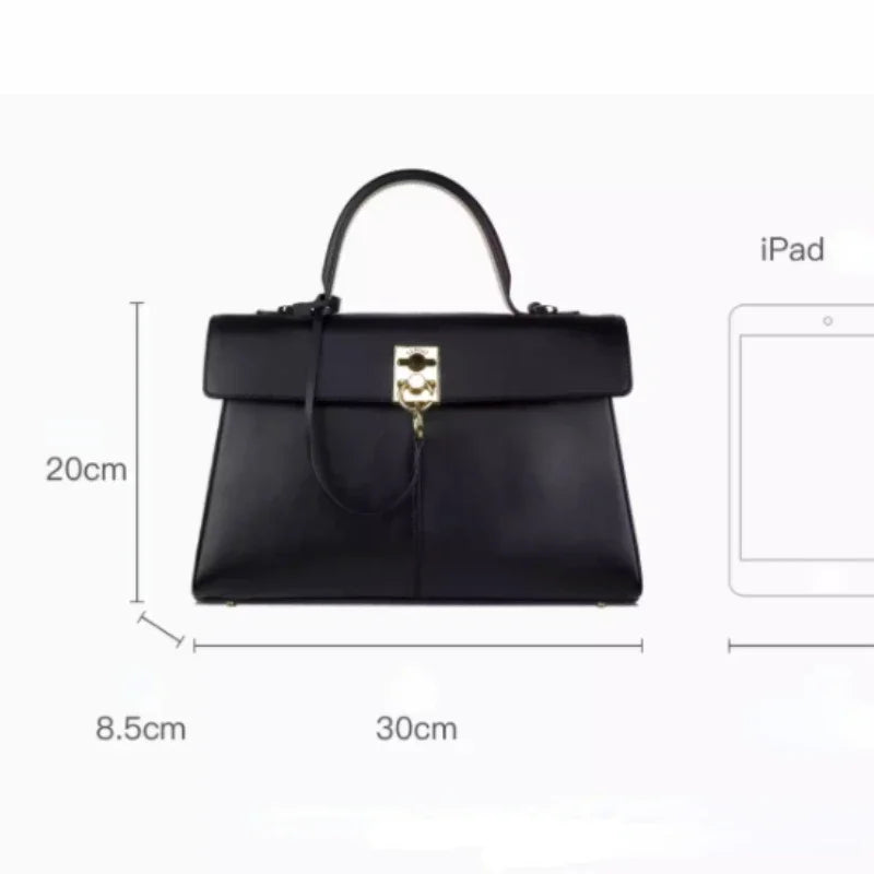 Fashion CAFUNE Ladies Leather CAFUNE Stance Wallet Shoulder Messenger Handbag Trapezoidal Bag