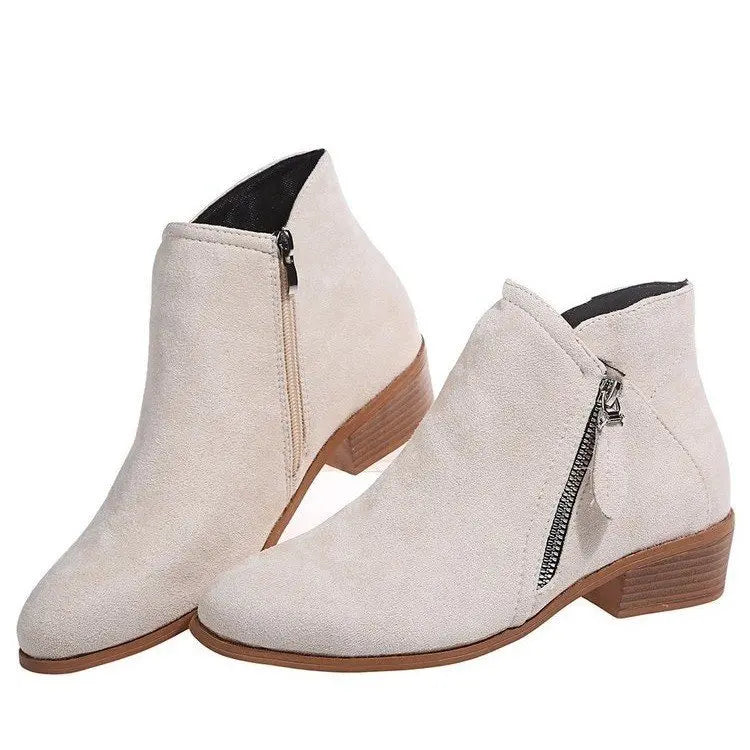 Women's Ankle Boots Autumn Square Heel Boots Platform Sexy Women's Khaki High Heels Shoes New Fashion Winter Fashion Boots