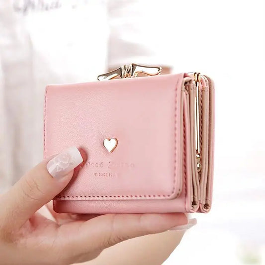 New Women's Wallet Fashion Women's Short Style Fold Wallet Handbag Cartoon Cute Zero Wallet Fold Coin Bag