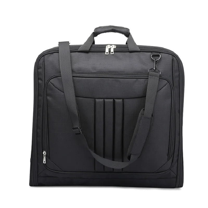 Multifunctional Men Business Travel Bag Foldable Waterproof Oxford Luggage Laptop Handbag Dust-proof Portable Suit Storage Bags