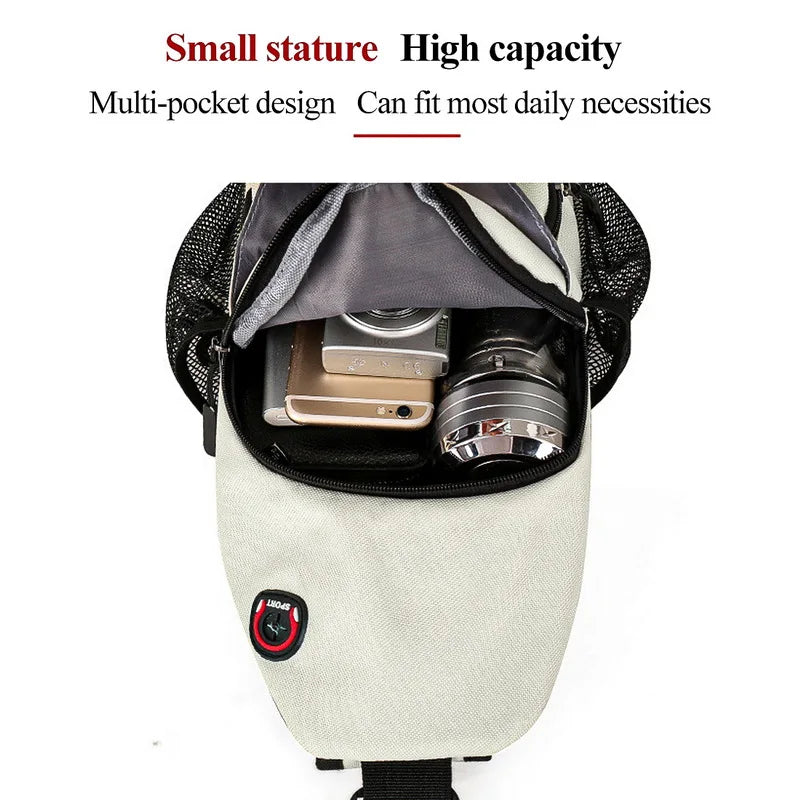 New Shoulder Bag Man 2023 Casual Chest Bag Business Male Bag Multi-Functional Women Backpack Cycling Sports Rucksack Travel Pack