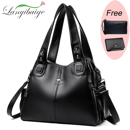 Luxury Handbags Women Bag Designer Crossbody Large Capacity Female Shoulder Bag Fashion Brand Soft Ladies Leather Messenger Bags