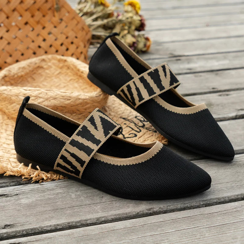 Women's Ballet Flats Casual Shoes Low Heel Barefoot Elegant Woman Sneakers Socofy Comfortable Pointed Toe on Offer Free Shipping