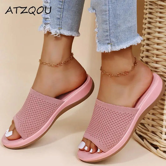 Slippers Women Summer Shoes Women's Flat Sandals Casual Indoor Outdoor Slipper Sandals For Beach