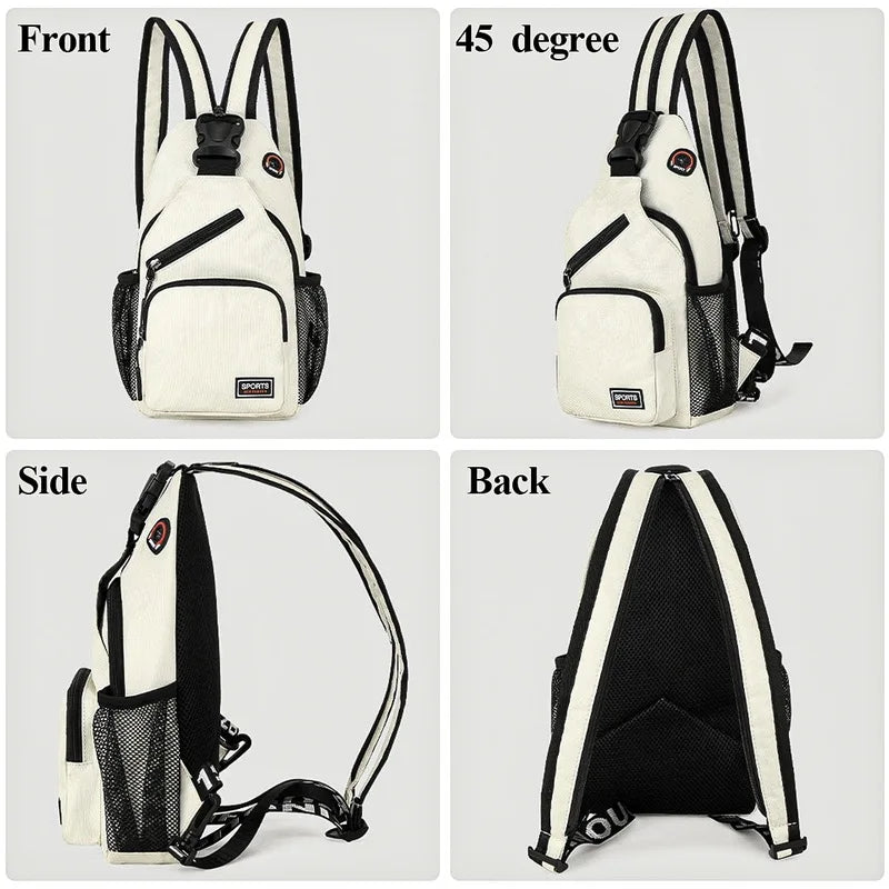 New Shoulder Bag Man 2023 Casual Chest Bag Business Male Bag Multi-Functional Women Backpack Cycling Sports Rucksack Travel Pack