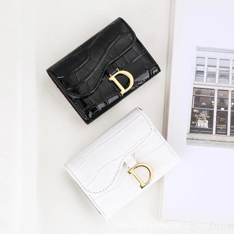 Women Short Wallet Small Fashion Luxury Brand Leather Purse Ladies Card Bag for Women Clutch Female Purse Money Clip Wallet