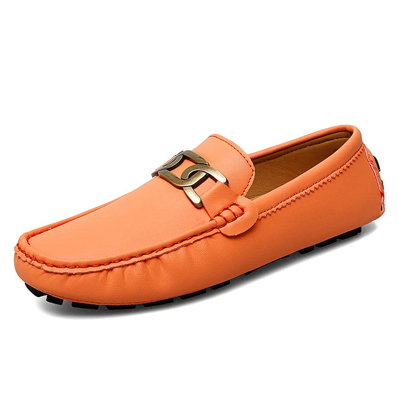 Loafers Men Handmade PU Leather Loafers for Men Casual Driving Flats Shoes Comfortable Slip-on Moccasins Men Loafer Shoes